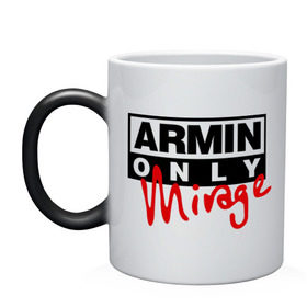 Кружка хамелеон с принтом Armin only - mirage в Тюмени, керамика | меняет цвет при нагревании, емкость 330 мл | addicted | buuren | mirage | van | аrmin