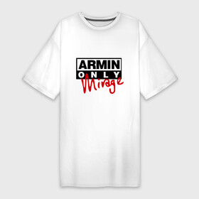 Платье-футболка хлопок с принтом Armin only   mirage в Тюмени,  |  | Тематика изображения на принте: addicted | buuren | mirage | van | аrmin