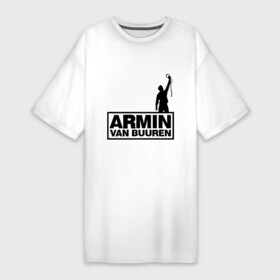 Платье-футболка хлопок с принтом Armin van buuren в Тюмени,  |  | Тематика изображения на принте: addicted | buuren | van | аrmin