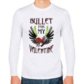 Мужской лонгслив хлопок с принтом Bullet for my Valentine в Тюмени, 100% хлопок |  | bullet | for | metal | music | my | valentine