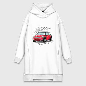 Платье-худи хлопок с принтом Mini Cooper в Тюмени,  |  | mini cooper | автомобиль | машина | мини купер | миникупер