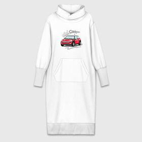 Платье удлиненное хлопок с принтом Mini Cooper в Тюмени,  |  | mini cooper | автомобиль | машина | мини купер | миникупер