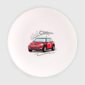 Тарелка с принтом Mini Cooper в Тюмени, фарфор | диаметр - 210 мм
диаметр для нанесения принта - 120 мм | mini cooper | автомобиль | машина | мини купер | миникупер