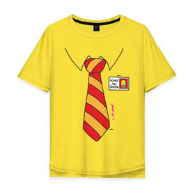 Мужская футболка хлопок Oversize с принтом Костюм Гомера в Тюмени, 100% хлопок | свободный крой, круглый ворот, “спинка” длиннее передней части | гомер