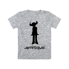 Детская футболка хлопок с принтом Jamiroquai в Тюмени, 100% хлопок | круглый вырез горловины, полуприлегающий силуэт, длина до линии бедер | Тематика изображения на принте: funk | jamiroquai | jazz | джаз | джамирокуай | фанк