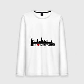 Мужской лонгслив хлопок с принтом I love NY (панорама) в Тюмени, 100% хлопок |  | i | love | new | york | город | йорк | люблю | нью | панорама | свобода | статуя | я