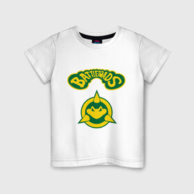 Детская футболка хлопок с принтом Боевые Жабы в Тюмени, 100% хлопок | круглый вырез горловины, полуприлегающий силуэт, длина до линии бедер | Тематика изображения на принте: battle | batttletoads | sega | toads | сега