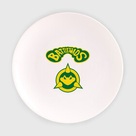 Тарелка с принтом Боевые Жабы в Тюмени, фарфор | диаметр - 210 мм
диаметр для нанесения принта - 120 мм | battle | batttletoads | sega | toads | сега
