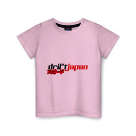 Детская футболка хлопок с принтом DRIFT JAPAN streetstyle в Тюмени, 100% хлопок | круглый вырез горловины, полуприлегающий силуэт, длина до линии бедер | дрифт