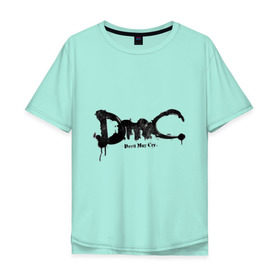 Мужская футболка хлопок Oversize с принтом Эмблема Devil May Cry в Тюмени, 100% хлопок | свободный крой, круглый ворот, “спинка” длиннее передней части | dmc | данте