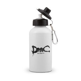 Бутылка спортивная с принтом Эмблема Devil May Cry в Тюмени, металл | емкость — 500 мл, в комплекте две пластиковые крышки и карабин для крепления | dmc | данте