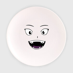 Тарелка с принтом Лицо вампира в стиле аниме в Тюмени, фарфор | диаметр - 210 мм
диаметр для нанесения принта - 120 мм | Тематика изображения на принте: вампир | глаза | зубы | клыки | лицо | монстр | носферату | смайл