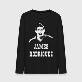 Мужской лонгслив хлопок с принтом James Rodriguez в Тюмени, 100% хлопок |  | columbia | football | james | rodriguez | колумбия | родригес | футбол | хамес