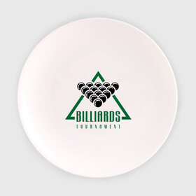 Тарелка с принтом Billiards tournament в Тюмени, фарфор | диаметр - 210 мм
диаметр для нанесения принта - 120 мм | billiard | cue | league | pro | sports | tournament | бильярд | биток | кий | пул | турнир | шар