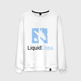 Мужской свитшот хлопок с принтом Liquid Dota в Тюмени, 100% хлопок |  | dota | liquid | logo | дота | логотип
