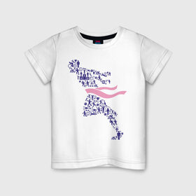 Детская футболка хлопок с принтом Победа (спортивная абстракция) в Тюмени, 100% хлопок | круглый вырез горловины, полуприлегающий силуэт, длина до линии бедер | победа | спорт | спортивная