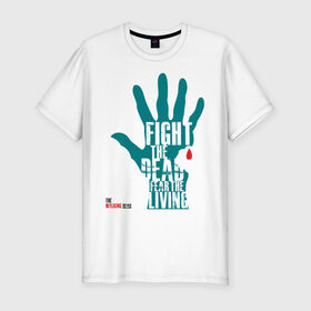 Мужская футболка премиум с принтом Ходячие Мертвецы в Тюмени, 92% хлопок, 8% лайкра | приталенный силуэт, круглый вырез ворота, длина до линии бедра, короткий рукав | 