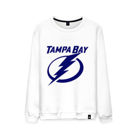 Мужской свитшот хлопок с принтом HC Tampa Bay в Тюмени, 100% хлопок |  | bay | club | hockey | tampa | клуб | хоккей