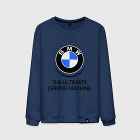 Мужской свитшот хлопок с принтом BMW Driving Machine в Тюмени, 100% хлопок |  | Тематика изображения на принте: bmw | driving | machine | ultimate