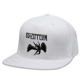 Кепка снепбек с прямым козырьком с принтом Led Zeppelin в Тюмени, хлопок 100% |  | Тематика изображения на принте: led zeppelin