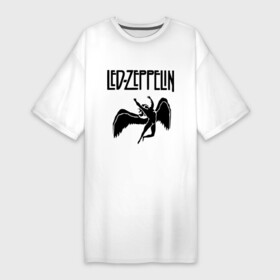Платье-футболка хлопок с принтом Led Zeppelin в Тюмени,  |  | led zeppelin