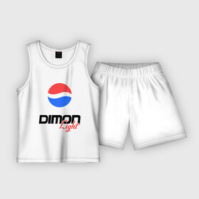 Детская пижама с шортами хлопок с принтом Дима Лайт в Тюмени,  |  | dimon | light | pepsi | дима | димон | дмитрий | лайт | пепси | пэпси