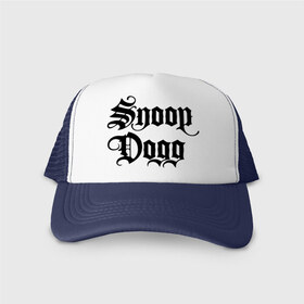 Кепка тракер с сеткой с принтом Snoop Dogg в Тюмени, трикотажное полотно; задняя часть — сетка | длинный козырек, универсальный размер, пластиковая застежка | rap | snoop dogg | музыка | рэп | снуп дог