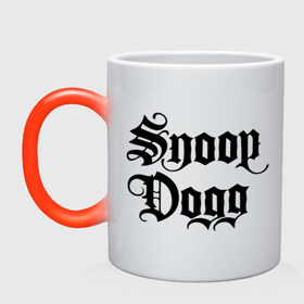 Кружка хамелеон с принтом Snoop Dogg в Тюмени, керамика | меняет цвет при нагревании, емкость 330 мл | rap | snoop dogg | музыка | рэп | снуп дог