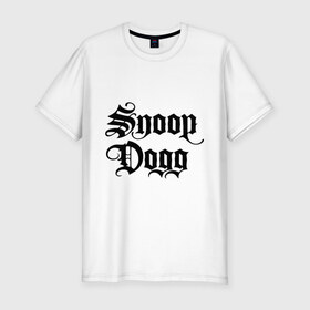 Мужская футболка премиум с принтом Snoop Dogg в Тюмени, 92% хлопок, 8% лайкра | приталенный силуэт, круглый вырез ворота, длина до линии бедра, короткий рукав | rap | snoop dogg | музыка | рэп | снуп дог