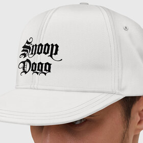 Кепка снепбек с прямым козырьком с принтом Snoop Dogg в Тюмени, хлопок 100% |  | Тематика изображения на принте: rap | snoop dogg | музыка | рэп | снуп дог