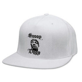 Кепка снепбек с прямым козырьком с принтом Snoop Dogg в Тюмени, хлопок 100% |  | rap | snoop dogg | музыка | рэп | снуп дог
