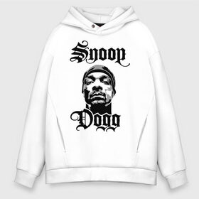 Мужское худи Oversize хлопок с принтом Snoop Dogg в Тюмени, френч-терри — 70% хлопок, 30% полиэстер. Мягкий теплый начес внутри —100% хлопок | боковые карманы, эластичные манжеты и нижняя кромка, капюшон на магнитной кнопке | Тематика изображения на принте: rap | snoop dogg | музыка | рэп | снуп дог