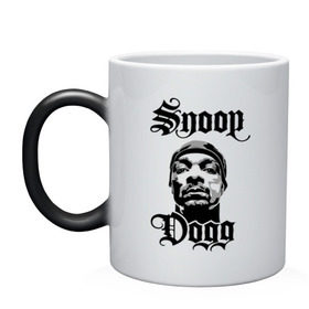 Кружка хамелеон с принтом Snoop Dogg в Тюмени, керамика | меняет цвет при нагревании, емкость 330 мл | rap | snoop dogg | музыка | рэп | снуп дог