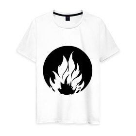 Мужская футболка хлопок с принтом Дивергент - Бесстрашие в Тюмени, 100% хлопок | прямой крой, круглый вырез горловины, длина до линии бедер, слегка спущенное плечо. | бесстрашие | дивергент | огонь | символ