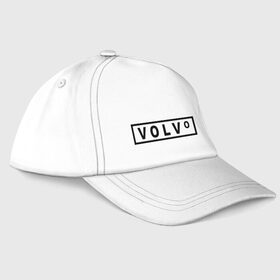 Бейсболка с принтом Volvo в Тюмени, 100% хлопок | классический козырек, металлическая застежка-регулятор размера | valve | volvo | логотип