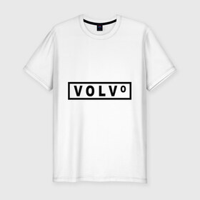 Мужская футболка премиум с принтом Volvo в Тюмени, 92% хлопок, 8% лайкра | приталенный силуэт, круглый вырез ворота, длина до линии бедра, короткий рукав | valve | volvo | логотип