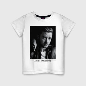 Детская футболка хлопок с принтом Justin Timberlake в Тюмени, 100% хлопок | круглый вырез горловины, полуприлегающий силуэт, длина до линии бедер | justin timberlake | pop | джастин тимберлейк | знаменитости | музыка | певец