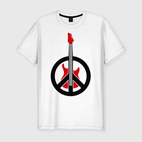 Мужская футболка премиум с принтом Пацифик рок в Тюмени, 92% хлопок, 8% лайкра | приталенный силуэт, круглый вырез ворота, длина до линии бедра, короткий рукав | гитара