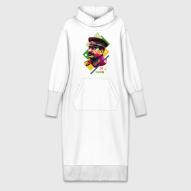 Платье удлиненное хлопок с принтом Сталин в Тюмени,  |  | wpap | знаменитости | революционер | русский | сталин