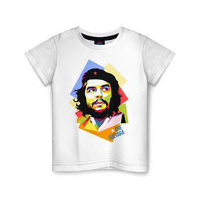 Детская футболка хлопок с принтом Che Guevara в Тюмени, 100% хлопок | круглый вырез горловины, полуприлегающий силуэт, длина до линии бедер | че гевара