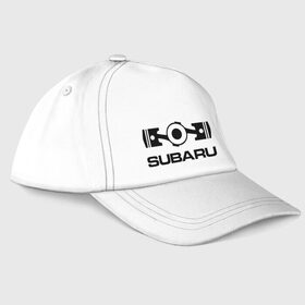 Бейсболка с принтом Subaru в Тюмени, 100% хлопок | классический козырек, металлическая застежка-регулятор размера | logo | sti | subaru | авто | лого | субарик | субару