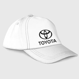 Бейсболка с принтом Toyota Logo в Тюмени, 100% хлопок | классический козырек, металлическая застежка-регулятор размера | logo | toyota | логотип | тойота