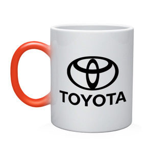 Кружка хамелеон с принтом Toyota Logo в Тюмени, керамика | меняет цвет при нагревании, емкость 330 мл | logo | toyota | логотип | тойота