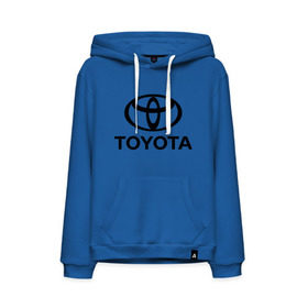 Мужская толстовка хлопок с принтом Toyota Logo в Тюмени, френч-терри, мягкий теплый начес внутри (100% хлопок) | карман-кенгуру, эластичные манжеты и нижняя кромка, капюшон с подкладом и шнурком | logo | toyota | логотип | тойота