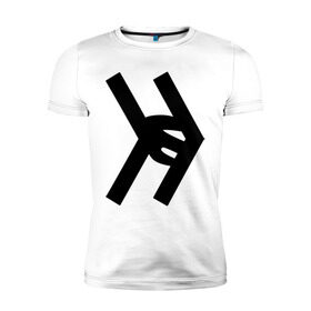 Мужская футболка премиум с принтом Smosh logo в Тюмени, 92% хлопок, 8% лайкра | приталенный силуэт, круглый вырез ворота, длина до линии бедра, короткий рукав | blogger | russmosh | smosh | youtube | блоггер | смош | шоу | ютубер