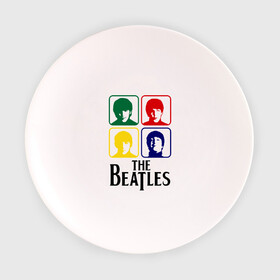Тарелка с принтом The Beatles в Тюмени, фарфор | диаметр - 210 мм
диаметр для нанесения принта - 120 мм | beatles | битлз | битлы