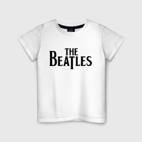 Детская футболка хлопок с принтом The Beatles в Тюмени, 100% хлопок | круглый вырез горловины, полуприлегающий силуэт, длина до линии бедер | Тематика изображения на принте: beatles | битлз