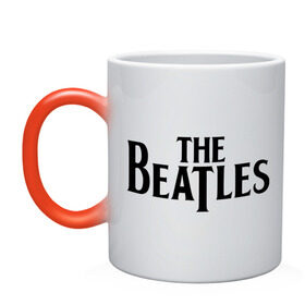 Кружка хамелеон с принтом The Beatles в Тюмени, керамика | меняет цвет при нагревании, емкость 330 мл | beatles | битлз