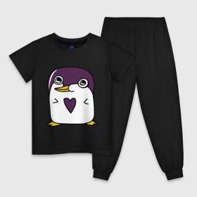 Детская пижама хлопок с принтом Нарисованный пингвин в Тюмени, 100% хлопок |  брюки и футболка прямого кроя, без карманов, на брюках мягкая резинка на поясе и по низу штанин
 | Тематика изображения на принте: пингвин