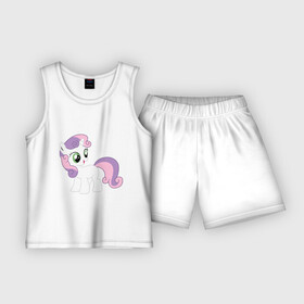 Детская пижама с шортами хлопок с принтом Пони Крошка Бель в Тюмени,  |  | my little pony | бель | крошка | пони